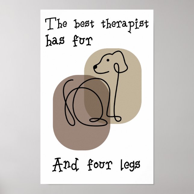 Dog lovers quote Poster (Front)
