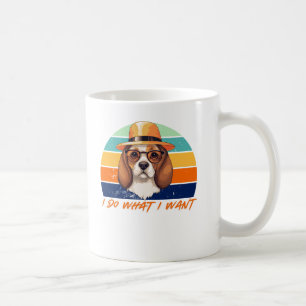 Dog Lovers Retro Vintage I do what I want Funny Coffee Mug