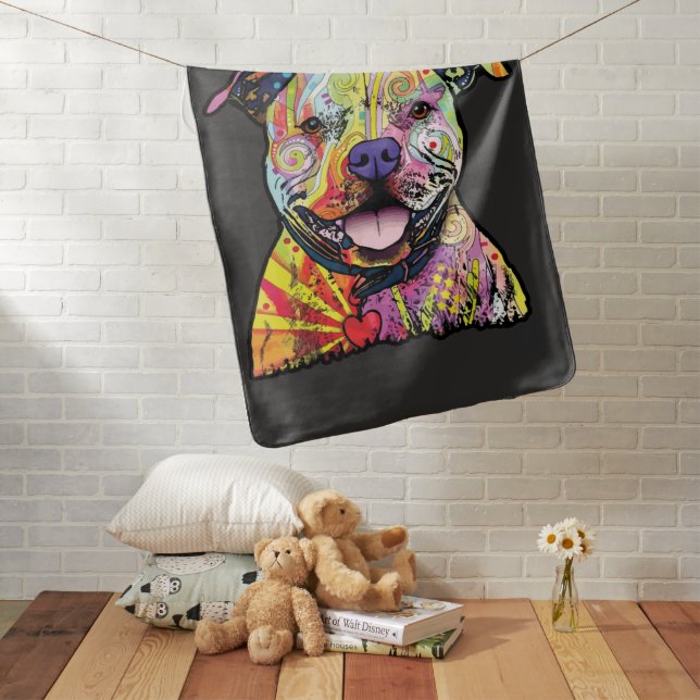 Dog lovers v01 baby blanket (In Situ)