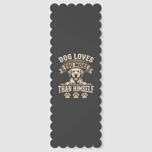 Dog Loves You More Than Himself Vintage Bookmarks