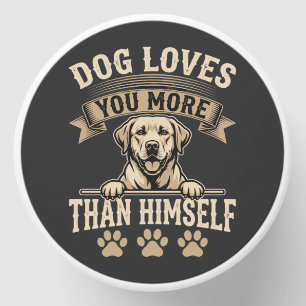 Dog Loves You More Than Himself Vintage Mini Candle Favors
