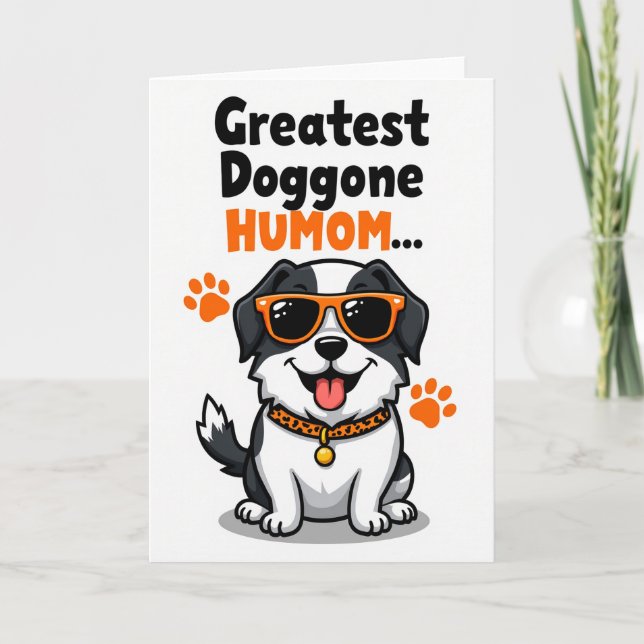 Dog Loves You Mothers Day Card (Front)
