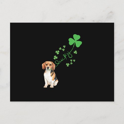 Dog Lucky Happy St Patricks Day Gift Postcard