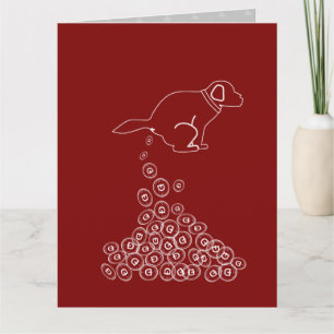 dog making dogecoins wrapping paper medium gift ba card