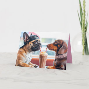 Dog Malt Shop Valentine Card 5