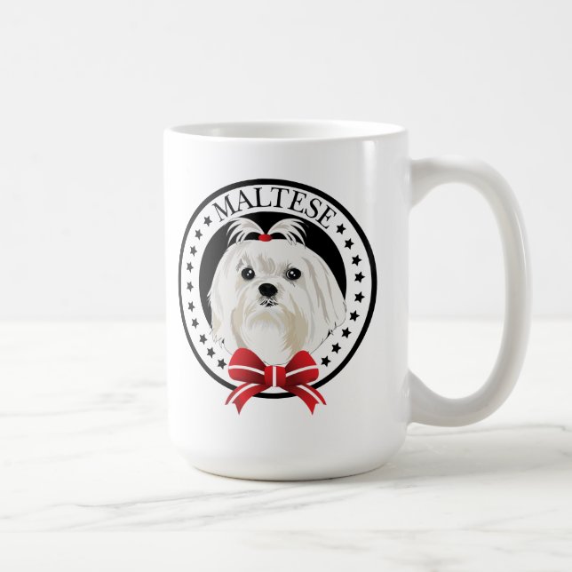 Dog Maltese Coffee Mug (Right)