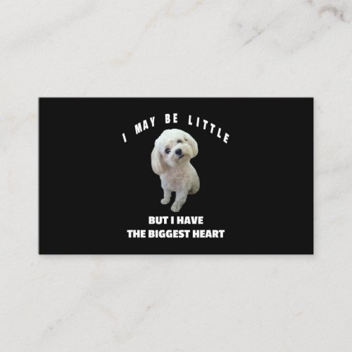 Dog Maltese Small Maltese Dog Design Funny Quote M Business Card