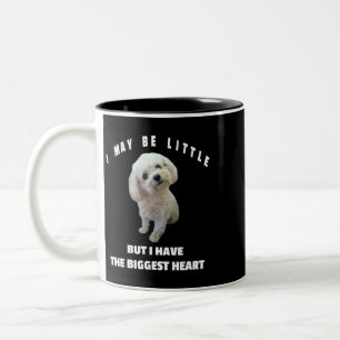 Dog Maltese Small Maltese Dog Design Funny Quote M Two-Tone Coffee Mug