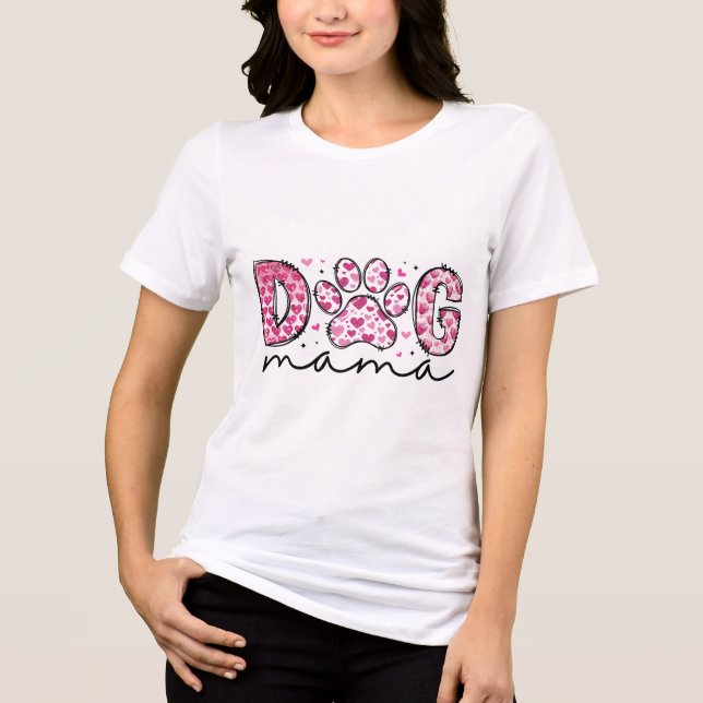 Dog Mama | Cute Dog Mom Tee for Pet Lovers (Front)