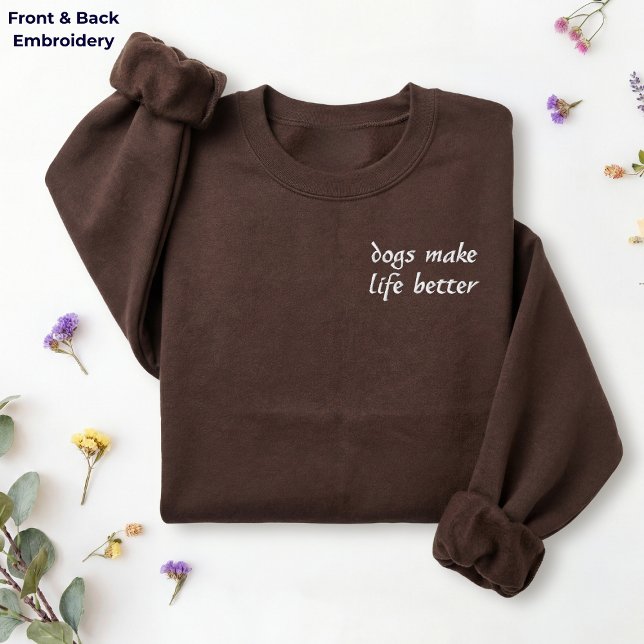 Dog Mama Modern Embroidered Shirt (Creator Uploaded)