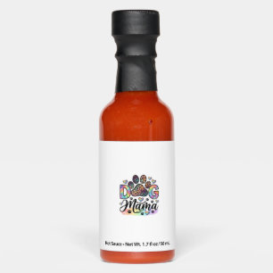 Dog Mama Paw Leopard Rainbow Watercolor Hearts_1 Hot Sauces