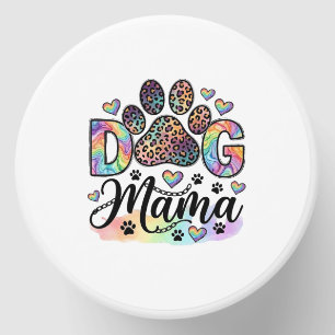 Dog Mama Paw Leopard Rainbow Watercolor Hearts_1 Mini Candle Favors