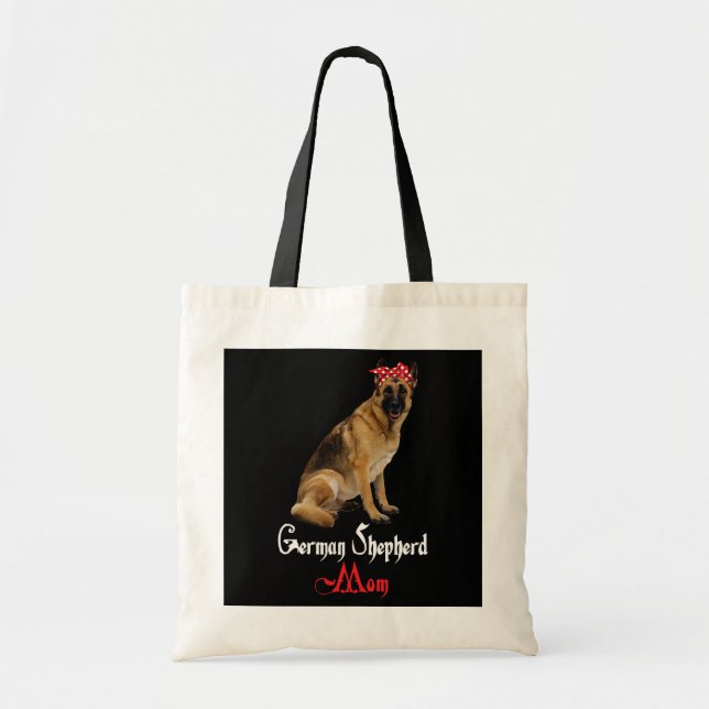 Dog Mama Puppy Mom German Shepherd  Tote Bag (Front)