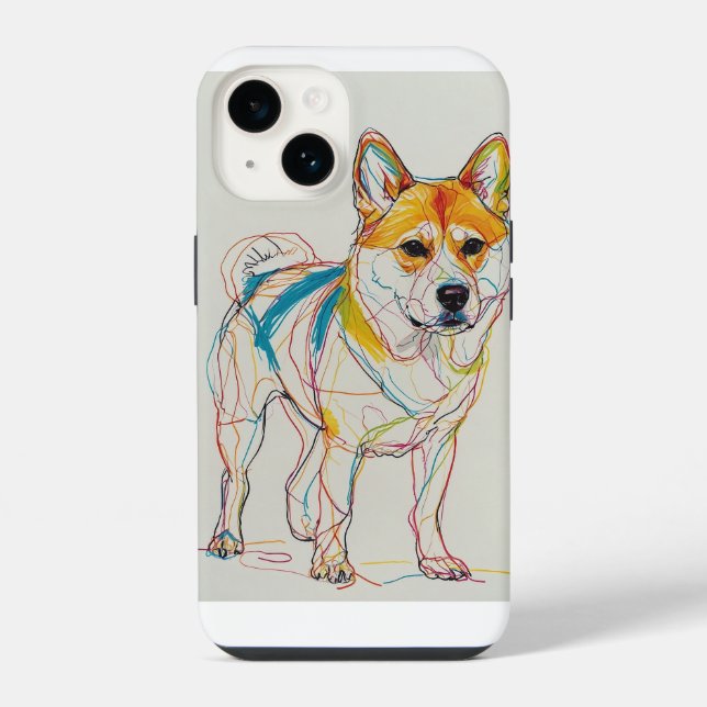 Dog,many colors iphone case (Back)