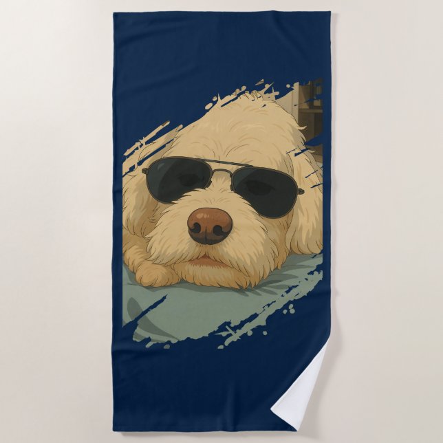 Dog Max Beach Towel (Front)
