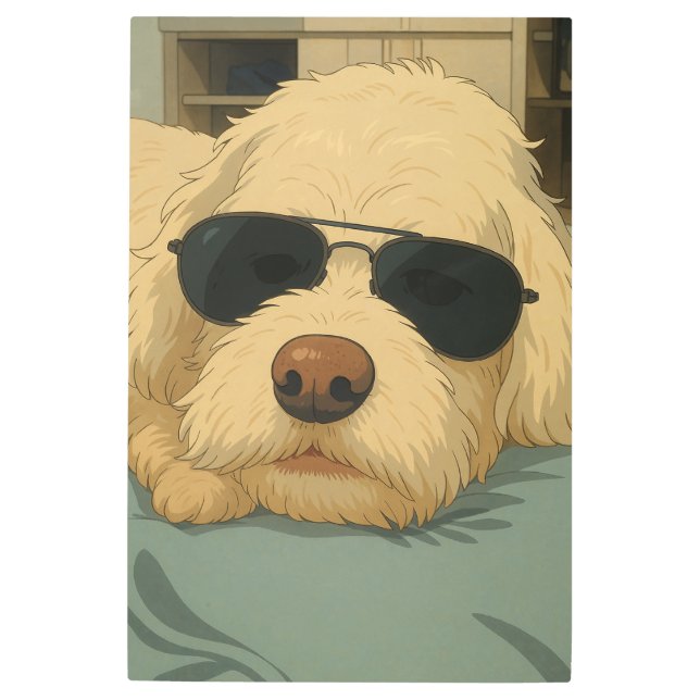 Dog Max Metal Print (Front)