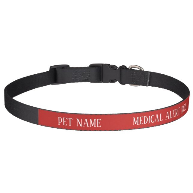 Dog Medical Alert Collar Custom (Front)
