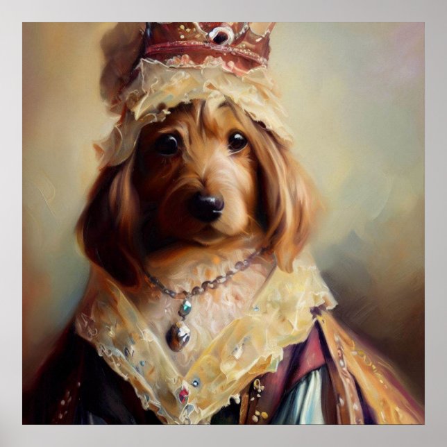 Dog Medieval Princess Poster (Front)