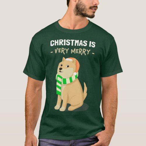 Dog Meme Christmas Doge T_Shirt