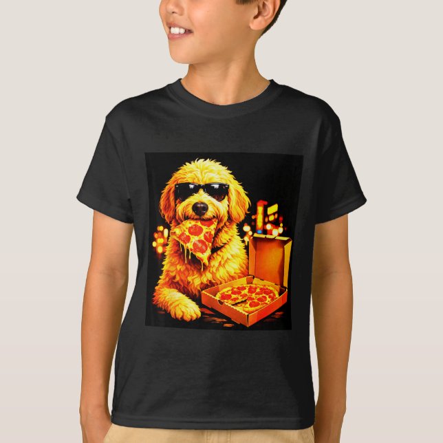 Dog meme goldendoodle meme with sunglasses eat T-Shirt (Front)
