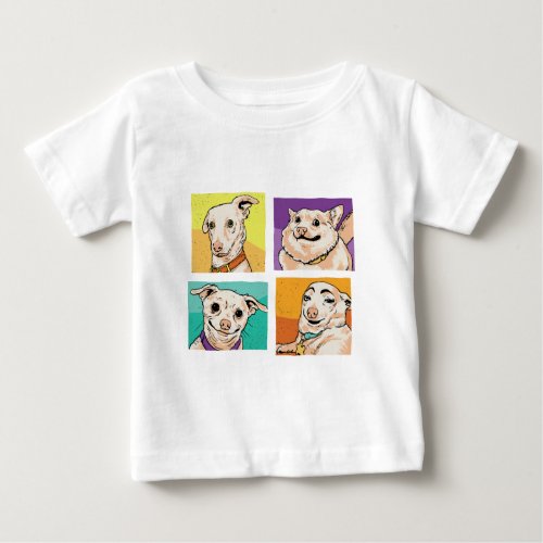 Dog memes collage design baby T_Shirt