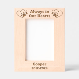 Dog Memorial 5"x7" Engraved Frames