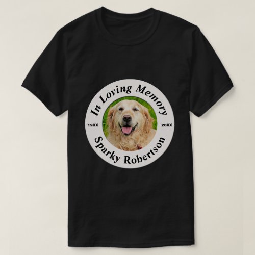 Dog Memorial  Add Photo T_Shirt