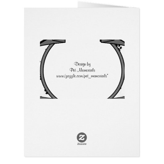 Dog Memorial Announcement - Pet Loss (Back)