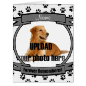 Dog Memorial Announcement - Pet Loss (Front)
