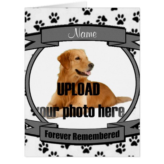 Dog Memorial Announcement - Pet Loss (Front)