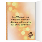 Dog Memorial Announcement - Pet Loss (Inside (Left))