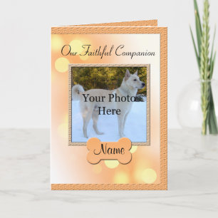 Dog Memorial Announcement - Pet Loss