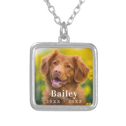 Dog Memorial Custom Pet Photo  Silver Plated Necklace - Honor your best friend with a custom photo memorial necklace. This unique pet memorials keepsake is the perfect gift for yourself, family or friends to pay tribute to your loved one. This dog memorial necklace is perfect keepsake for dog mom, dog lovers, cat memorials.
Customize with favorite pet dog or cat photos, and name and dates.
COPYRIGHT © 2020 Judy Burrows, Black Dog Art - All Rights Reserved. Dog Memorial Custom Pet Photo Silver Plated Necklace