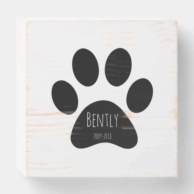 Dog Memorial, Dog Signs Wooden (Front Horizontal)
