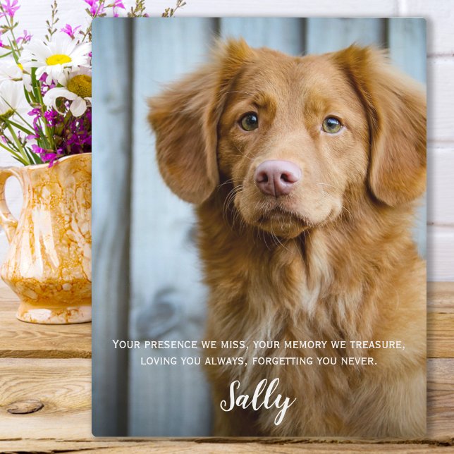 Dog Memorial Gift- Pet Loss Keepsake- Dog Sympathy Plaque (Creator Uploaded)