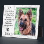 Dog Memorial Gift - Pet Loss Remembrance Keepsake Plaque<br><div class="desc">Celebrate your best friend and cherish those precious memories with a custom unique Pet Dog Memorial and Keepsake . This photo memorial plaque is the perfect gift for yourself, family or friends to honor those loved . We hope your pet photo memorial plaque will bring you joy , peace ,...</div>