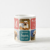 Dog Memorial Gift Pet Loss Retro Colors 5 Photo  Coffee Mug (Center)