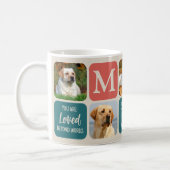 Dog Memorial Gift Pet Loss Retro Colors 5 Photo  Coffee Mug (Left)