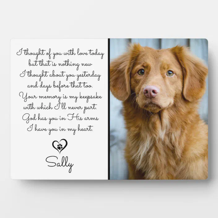 Personalised Dog Memorial Photo Frame Gift Engraved Pet Loss Keepsake Dog Owner 