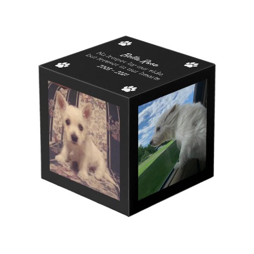 Dog Memorial Keepsake Photo Cube