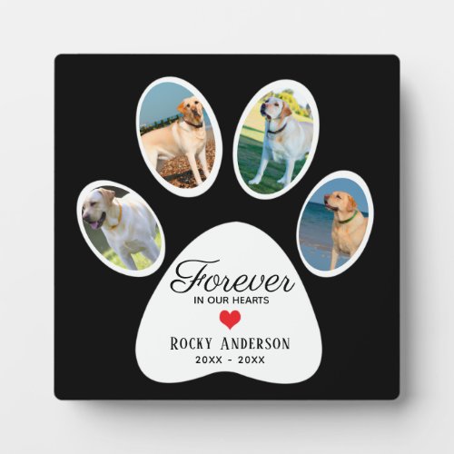 Dog Memorial Keepsake  Plaque