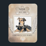 Dog Memorial Magnet<br><div class="desc">A comforting Dog Memorial magnet with angel wings.</div>