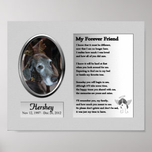 Dog Memorial My Forever Friend Poster