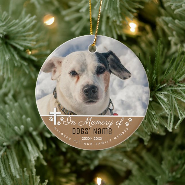 Dog Memorial Ornaments - Pet Memory Gifts (Tree)