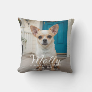 Dog Memorial Personalized Pet Loss Throw Pillow