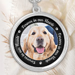 Dog Memorial Personalized Pet Photo  Silver Plated Necklace<br><div class="desc">Honor your best friend with a custom photo memorial necklace. This unique pet memorials necklace keepsake is the perfect gift for yourself, family or friends to pay tribute to your loved one. We hope your dog memorial locket necklace will bring you peace, joy and happy memories. Quote "Forever in our...</div>