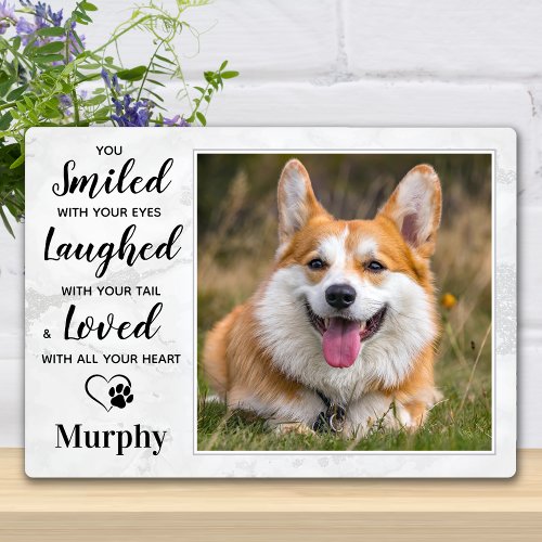  Dog Memorial Personalized Pet Remembrance Photo Plaque