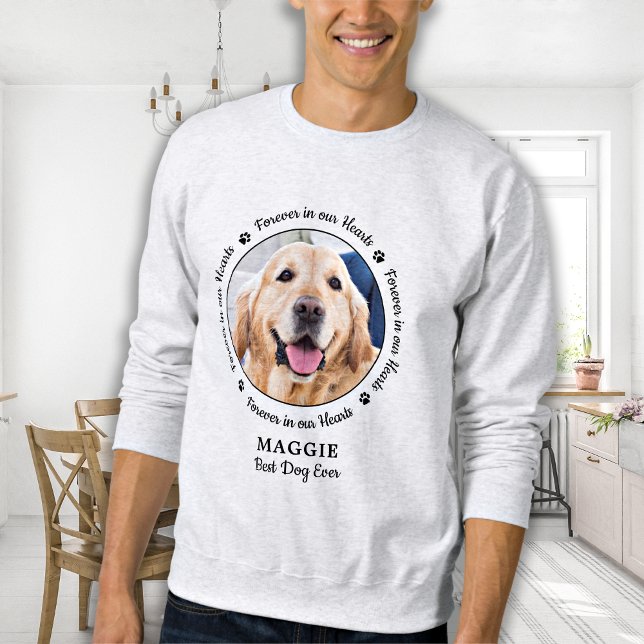 Dog Memorial Pet Loss Keepsake Custom Photo  T-Shi Sweatshirt (Creator Uploaded)