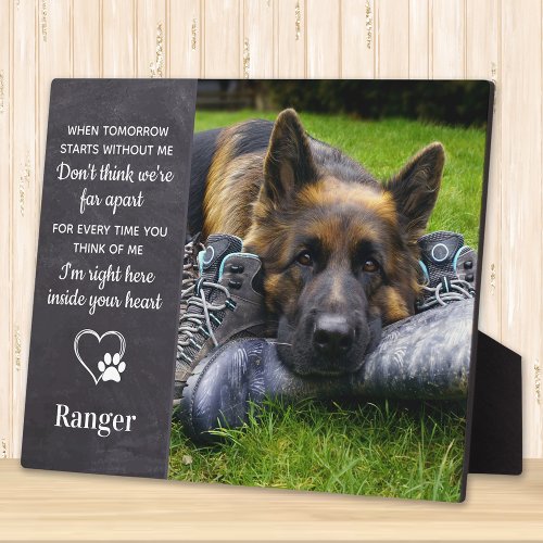 Dog Memorial_ Pet Loss Keepsake _ Dog Remembrance Plaque