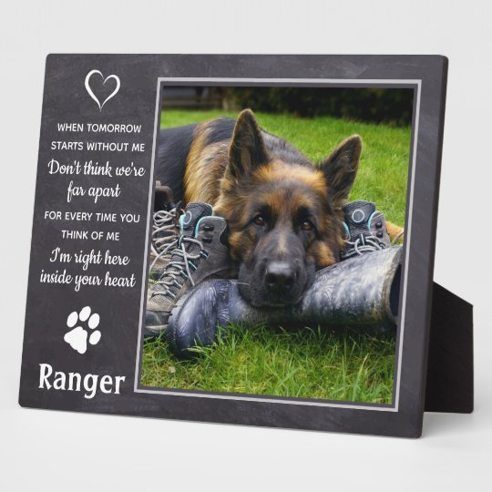 Dog Memorial Pet Loss Keepsake Dog Remembrance Plaque